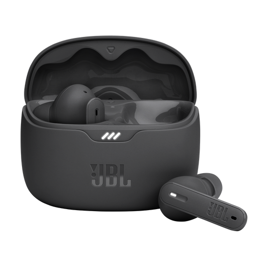 JBL Tune Beam - Black - True wireless Noise Cancelling earbuds - Hero